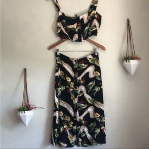 Reformation RARE Grazia Two Piece Set in Birds of Paradise